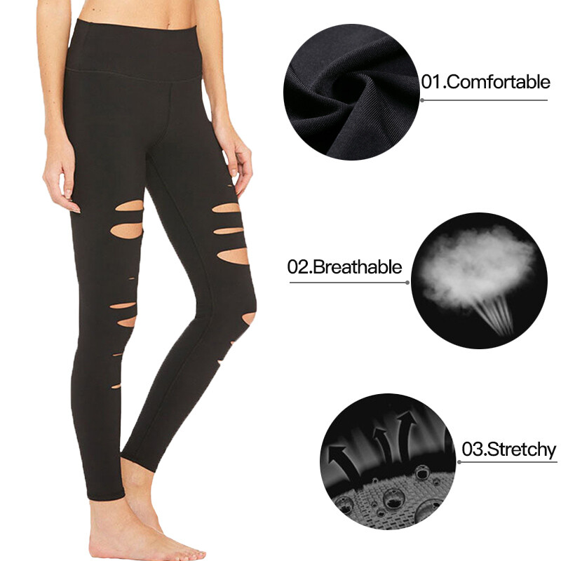 ripped yoga leggings